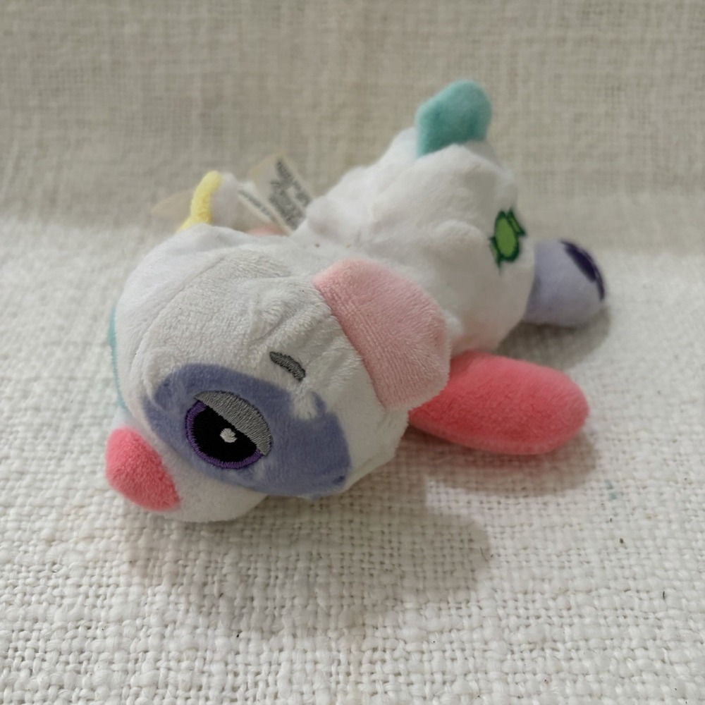 Cutetitos Babitos Plush White Multi Color Eye Patch Green Candy Stuffed Animal
